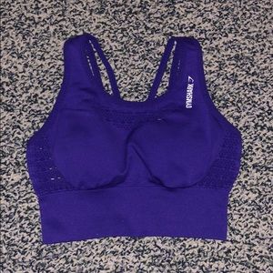 Gymshark energy seamless crop top indigo xs